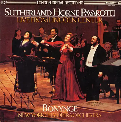Bonynge, Sutherland, Horne, Pavarotti - Live From Lincoln Center