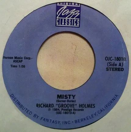 Richard 'Groove' Holmes / Charles Earland - Misty / More Today Than Yesterday