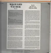 LP - Richard Tauber - Radio Broadcasts 1936 thru 1939