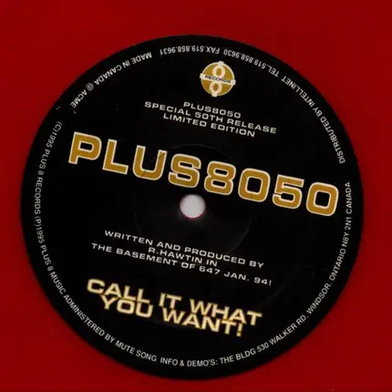 Richie Hawtin - Call It What You Want!