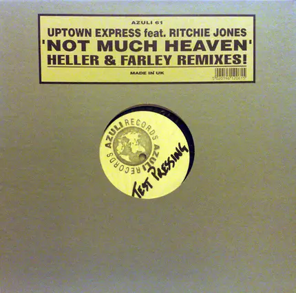 Richie Jones Pres. Uptown Express - Not Much Heaven (Heller & Farley Remixes!)
