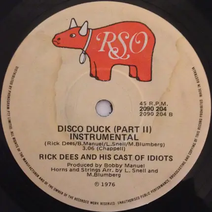 Rick Dees & His Cast Of Idiots - Disco Duck