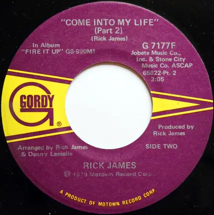 Rick James - Come Into My Life