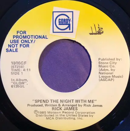 Rick James - Spend The Night With Me