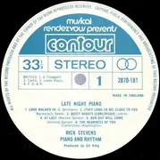 LP - Rick Stevens, His Piano & Rhythm - Late Night Piano