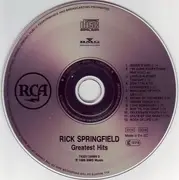 CD - Rick Springfield - Rick Springfield's Greatest Hits