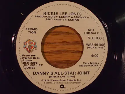 Rickie Lee Jones - Danny's All-Star Joint