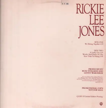 Rickie Lee Jones - We Belong Together