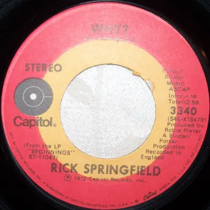 Rick Springfield - Speak To The Sky