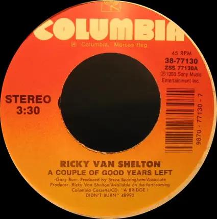 Ricky Van Shelton - A Couple Of Good Years Left