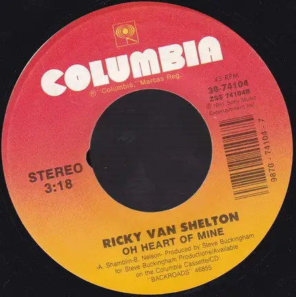 Ricky Van Shelton - After The Lights Go Out / Oh Heart Of Mine