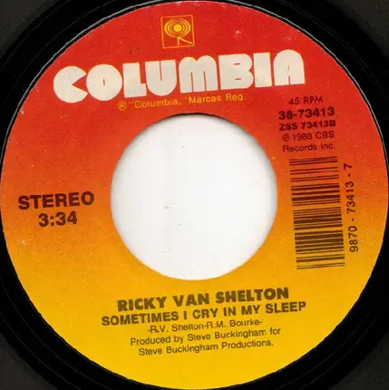 Ricky Van Shelton - I Meant Every Word He Said / Sometimes I Cry In My Sleep