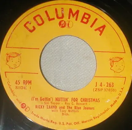 Ricky Zahnd And The Blue Jeaners With Tony Mottola And His Orchestra - (I'm Gettin') Nuttin' For Christmas
