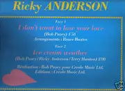 12inch Vinyl Single - Ricky Anderson - I Don't Want To Lose Your Love