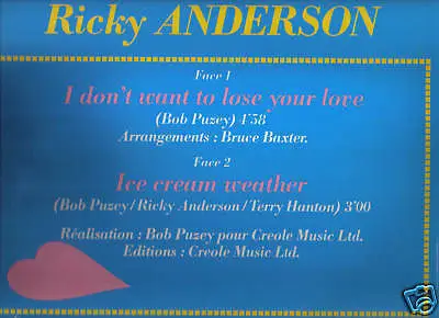 Ricky Anderson - I Don't Want To Lose Your Love