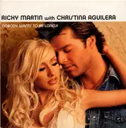 CD Single - Ricky Martin With Christina Aguilera - Nobody Wants To Be Lonely - Cardboard sleeve