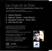 CD Single - Ricky Martin - La Copa De La Vida (La Cancion Oficial De La Copa Mundial, Francia '98)