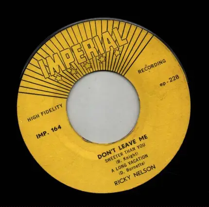 Ricky Nelson - Don't Leave Me