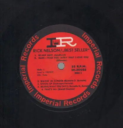 Ricky Nelson - Best Sellers