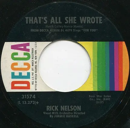 Ricky Nelson - For You