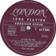 LP - Ricky Nelson - It's Up To You - Mono