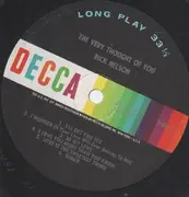 LP - Ricky Nelson - The Very Thought Of You