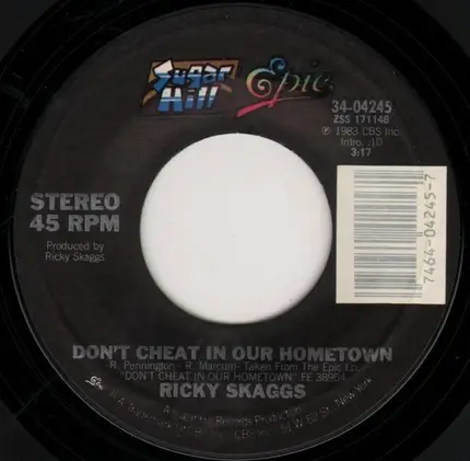 Ricky Skaggs - Don't Cheat in Our Hometown