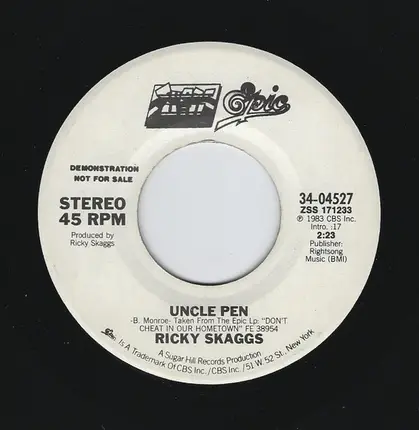 Ricky Skaggs - Uncle Pen