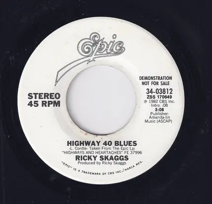 Ricky Skaggs - Highway 40 Blues