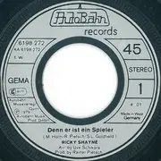 7inch Vinyl Single - Ricky Shayne - Denn Er Ist Ein Spieler