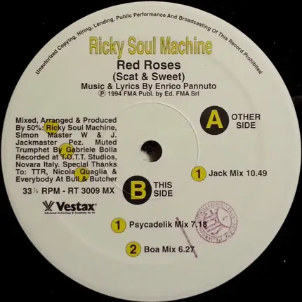 Ricky Soul Machine - Red Roses