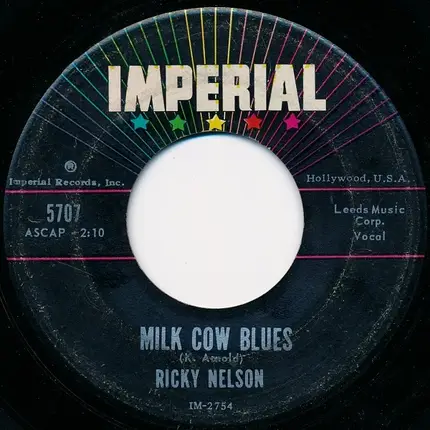 Ricky Nelson - You Are The Only One / Milk Cow Blues