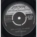 7'' - Ricky Nelson - Just  A Little Too Much - 4 Prong Centre