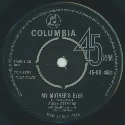 Ricky Stevens - My Mother's Eyes