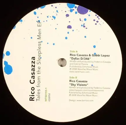 Rico Casazza - Tales From The Sleepless Men EP