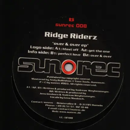 Ridge Riderz - Over And Over EP