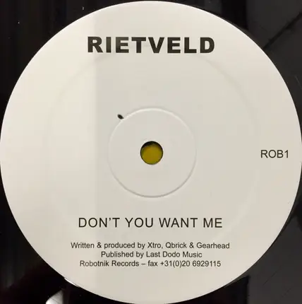 Rietveld - Don't You Want Me