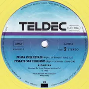 12'' - Righeira - L'Estate Sta Finendo - Yellow Transparent