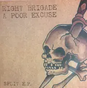 7inch Vinyl Single - Right Brigade / A Poor Excuse - Split E.P. - EP, Gold Translucent