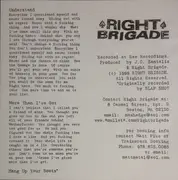 7inch Vinyl Single - Right Brigade / A Poor Excuse - Split E.P. - EP, Gold Translucent