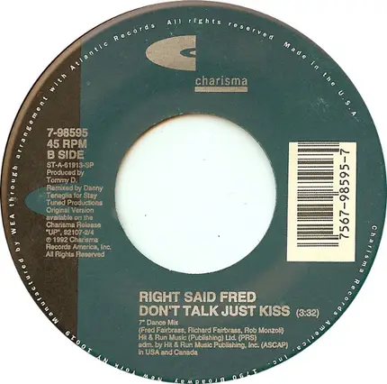Right Said Fred - Don't Talk Just Kiss