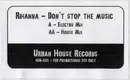 12inch Vinyl Single - Rihanna - Don't Stop The Music - White Label
