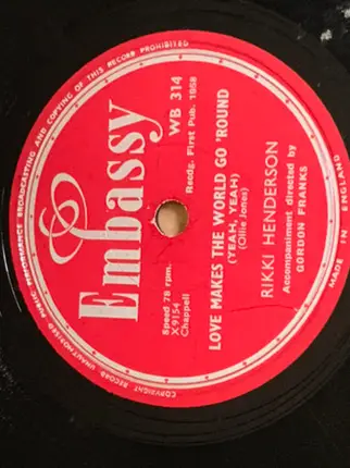 Rikki Henderson - Love Makes The World Go 'Round / Mr Success