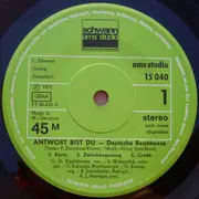 7inch Vinyl Single - Rising Stars , Stanislaus Klemm - Antwort Bist Du - Deutsche Beatmesse