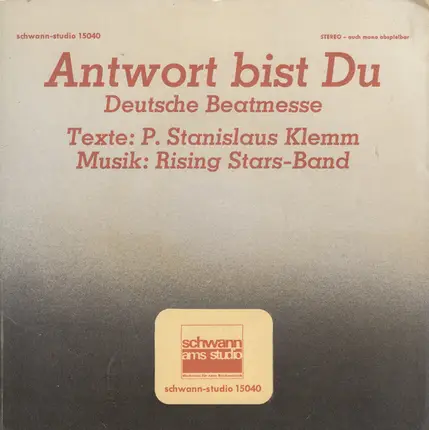 Rising Stars , Stanislaus Klemm - Antwort Bist Du - Deutsche Beatmesse