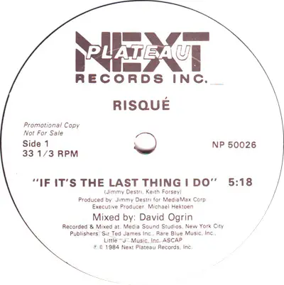 Risqué - If It's The Last Thing I Do