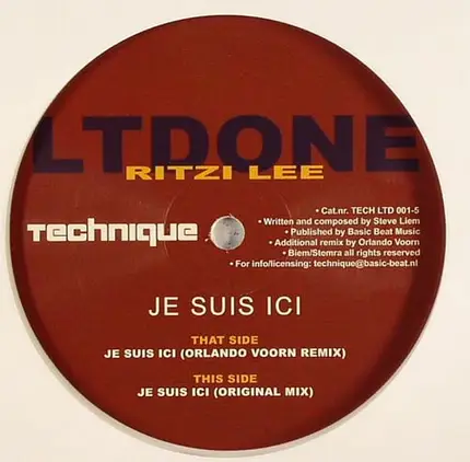 Ritzi Lee - Je Suis Ici