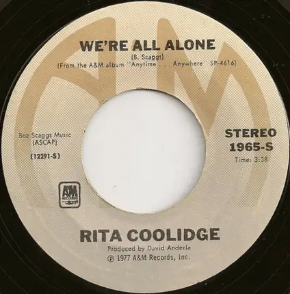 Rita Coolidge - We're All Alone