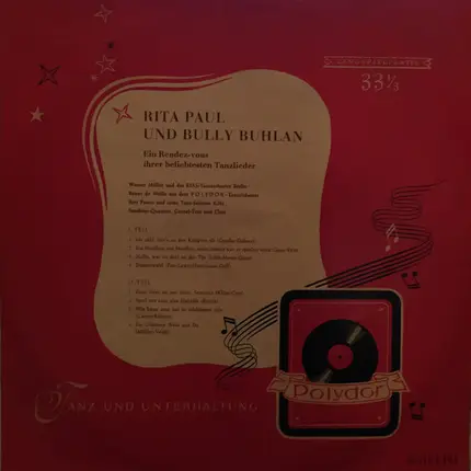 Rita Paul Und Bully Buhlan - Ein Rendez-Vous Ihrer Beliebtesten Tanzlieder