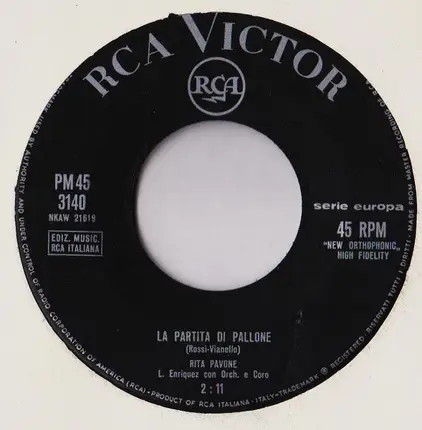 Rita Pavone - La Partita Di Pallone /  Amore Twist
